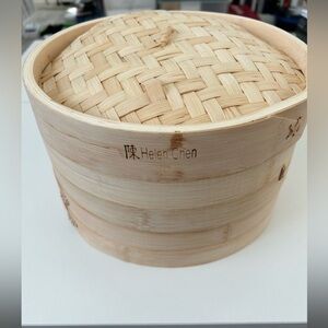 Brand New 10" Bamboo Steamer with Lid